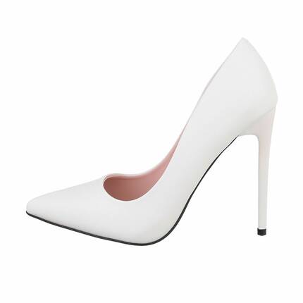 Damen High-Heel Pumps - white Gr. 37