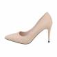 Damen High-Heel Pumps - beige Gr. 37