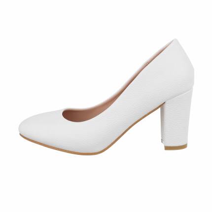 Damen High-Heel Pumps - white Gr. 36