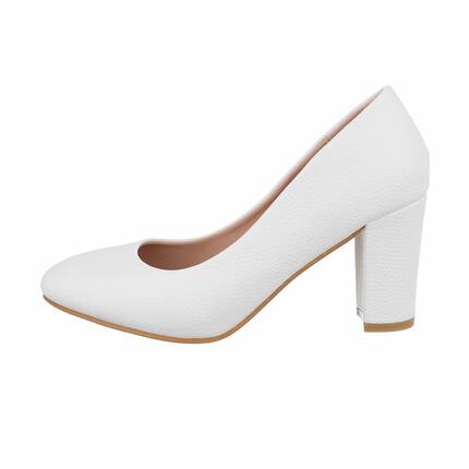 Damen High-Heel Pumps - white Gr. 36