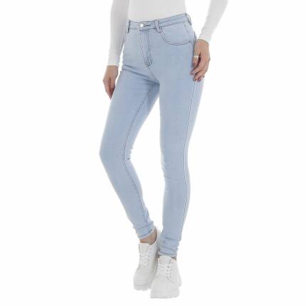 Damen High Waist Jeans von Laulia Gr. S/36 - L.blue