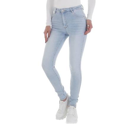 Damen High Waist Jeans von Laulia Gr. XS/34 - L.blue