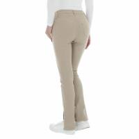 Damen High Waist Jeans von Laulia - beige