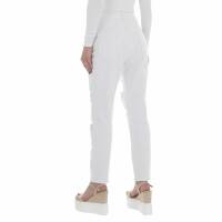 Damen Relaxed Fit Jeans von Laulia - white