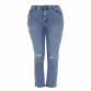 Damen Relaxed Fit Jeans von Laulia Gr. 2XL/44  - blue