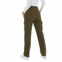 Damen Stoffhose von Laulia - khaki