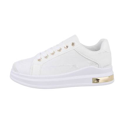 Damen Low-Sneakers - beige Gr. 36