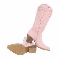 Damen Western- & Bikerboots - pinksuede