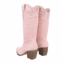 Damen Western- & Bikerboots - pinksuede