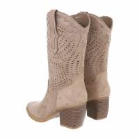 Damen Western- & Bikerboots - khakisuede