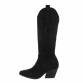 Damen Western- & Bikerboots - blacksuede