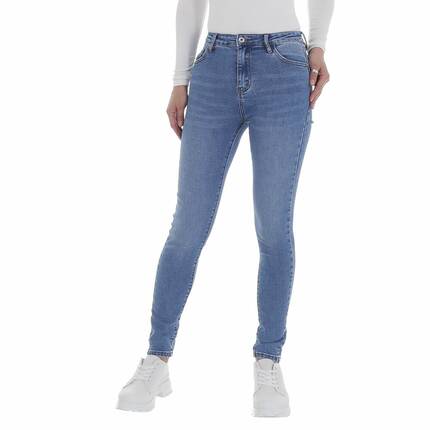 Damen Skinny Jeans von AYDRIA Gr. XL/42 - blue