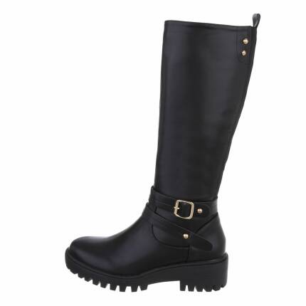 Damen Klassische Stiefel - blackpu Gr. 37