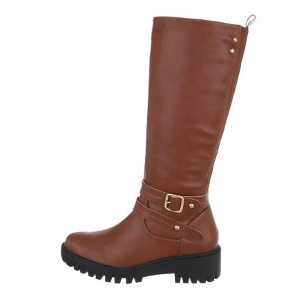 Damen Klassische Stiefel - camelpu