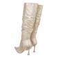 Damen High-Heel Stiefel - gold