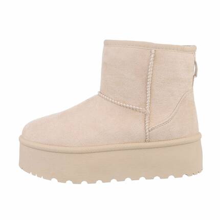 Damen Winterstiefeletten - beige - 12 Paar