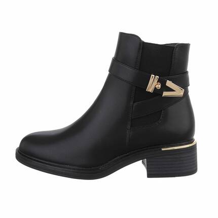 Damen Klassische Stiefeletten - blackpu - 12 Paar