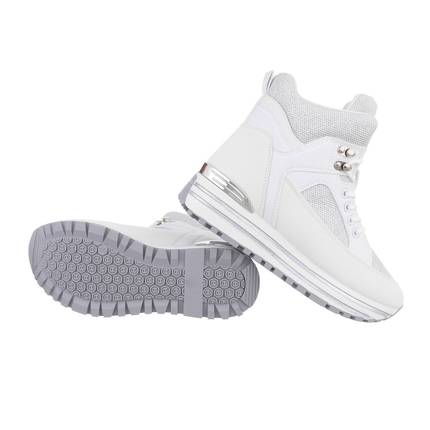 Damen Schnrstiefeletten - white