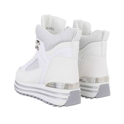 Damen Schnrstiefeletten - white