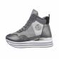 Damen Schnürstiefeletten - grey Gr. 39