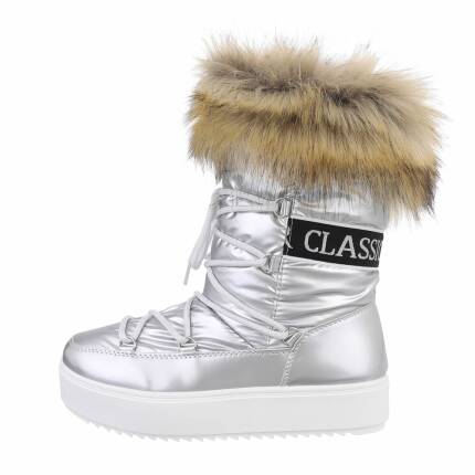 Damen Winterstiefeletten - silver Gr. 36