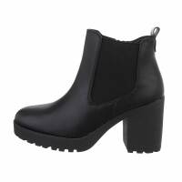 Damen High-Heel Stiefeletten - blackpu