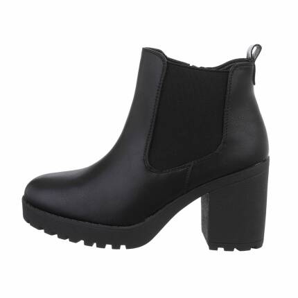 Damen High-Heel Stiefeletten - blackpu Gr. 36