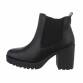 Damen High-Heel Stiefeletten - blackpu Gr. 38