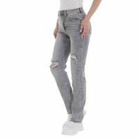 Damen High Waist Jeans von Laulia - grey