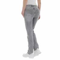 Damen High Waist Jeans von Laulia Gr. M/38 - grey