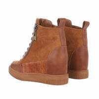 Damen Keilstiefeletten - camel