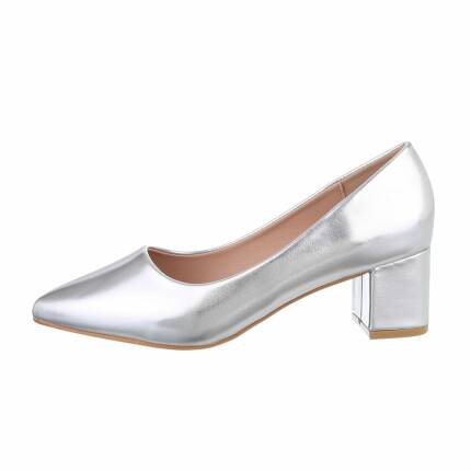 Damen Klassische Pumps - silver Gr. 36