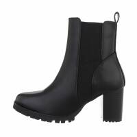 Damen High-Heel Stiefeletten - black