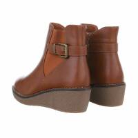 Damen Keilstiefeletten - camel