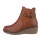 Damen Keilstiefeletten - camel Gr. 36