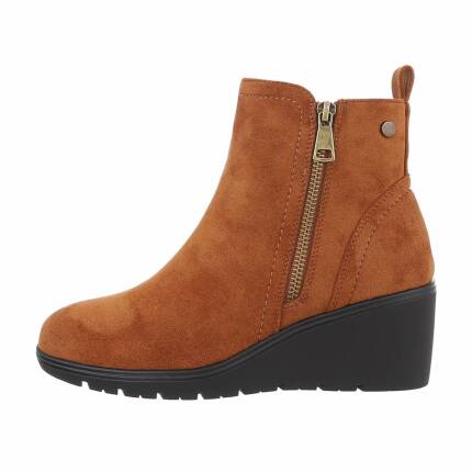 Damen Keilstiefeletten - camel