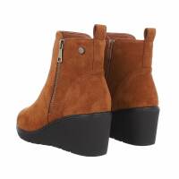 Damen Keilstiefeletten - camel