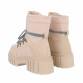 Damen Schnürstiefeletten - beige