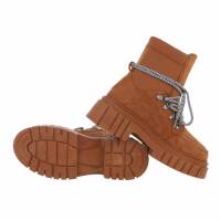 Damen Schnürstiefeletten - camel