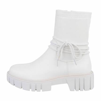 Damen Klassische Stiefeletten - whitepu Gr. 37