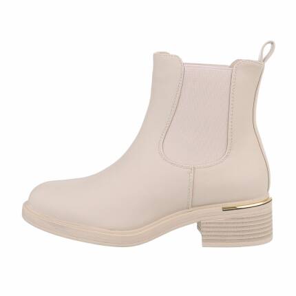 Damen Chelsea Boots - beigepu