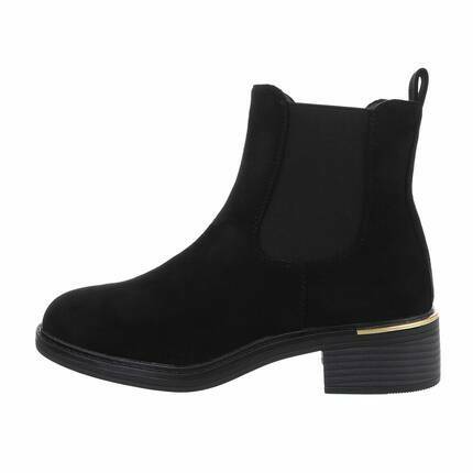 Damen Chelsea Boots - blacksuede Gr. 39