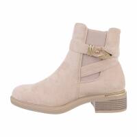 Damen Klassische Stiefeletten - beigesuede