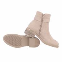 Damen Klassische Stiefeletten - beigesuede