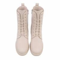 Damen Schnürstiefeletten - beige