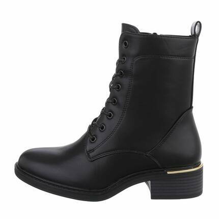 Damen Schnrstiefeletten - black Gr. 40