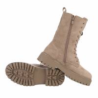 Damen Schnürstiefeletten - khaki