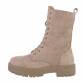 Damen Schnürstiefeletten - khaki Gr. 36