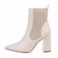 Damen High-Heel Stiefeletten - beige