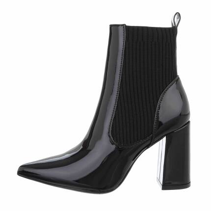 Damen High-Heel Stiefeletten - black